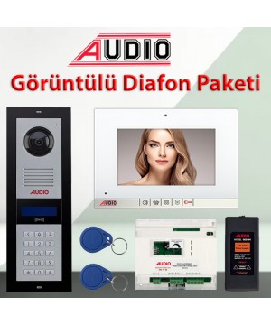 Audio 15 Daire Kart Okuyuculu Görüntülü Diafon